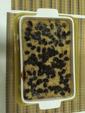Mildy sick-inducing raisin baked oatmeal